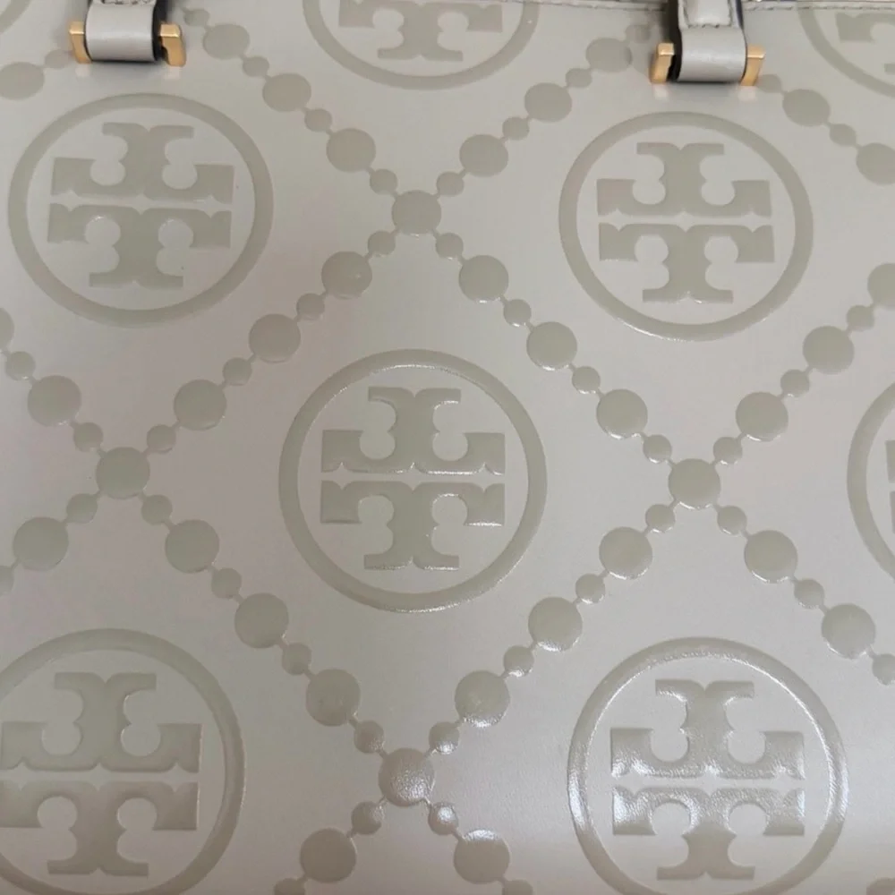 Tory Burch T Monogram Tote in Wild Mushroom NWOT